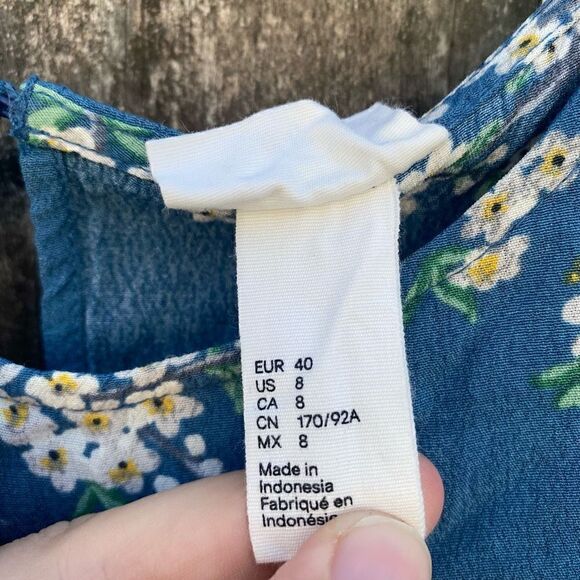 GP&J Baker X H&M Blue Floral Dress | 8 - Picture 3 of 6
